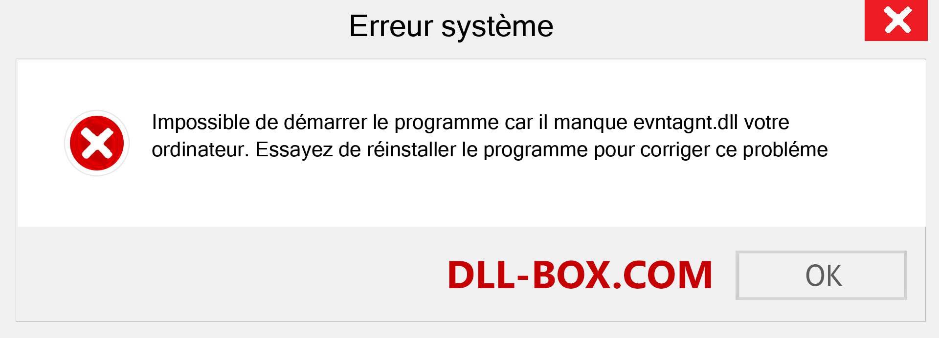 Le fichier evntagnt.dll est manquant ?. Télécharger pour Windows 7, 8, 10 - Correction de l'erreur manquante evntagnt dll sur Windows, photos, images